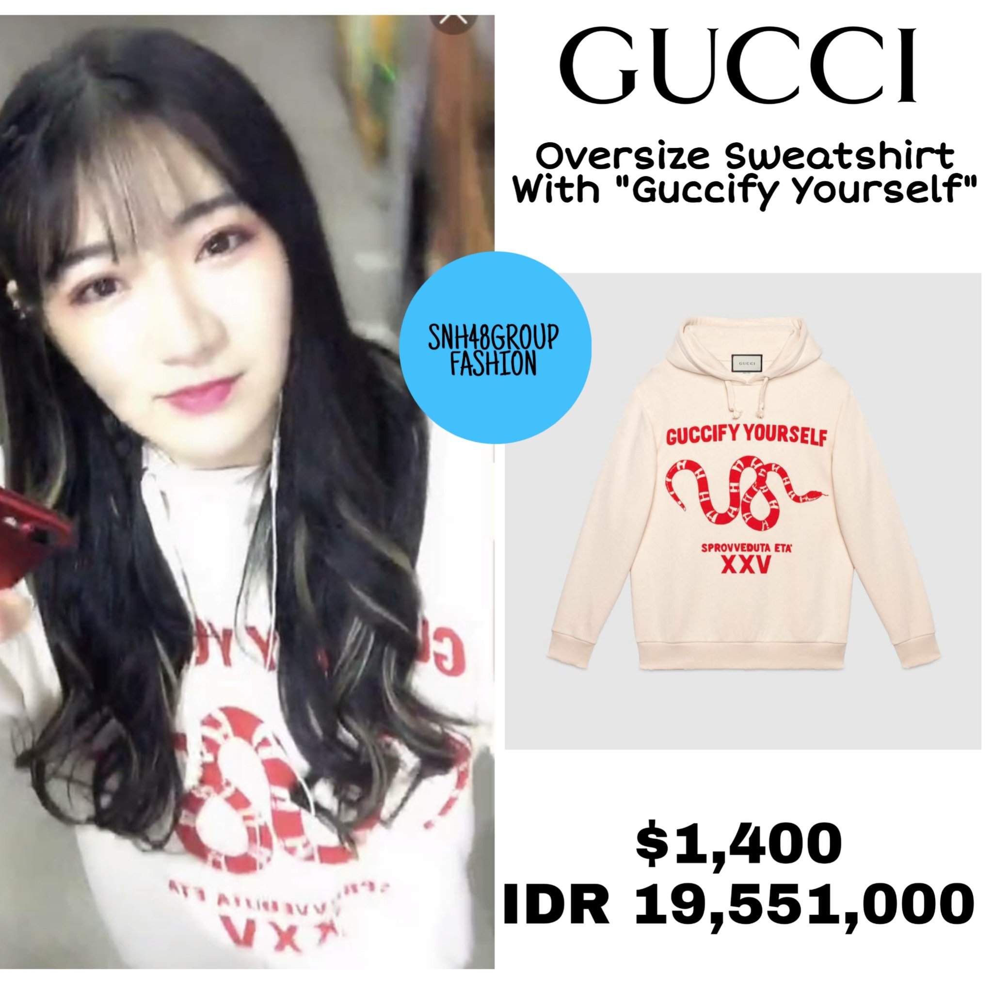 Guccify yourself hoodie hotsell