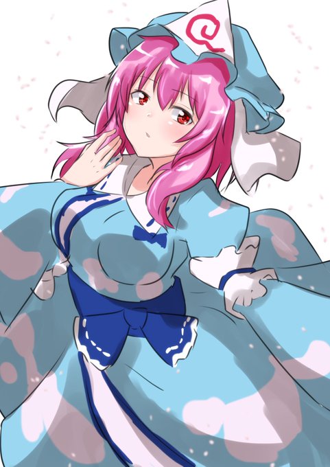 #深夜の真剣お絵描き60分一本勝負
西行寺幽々子 