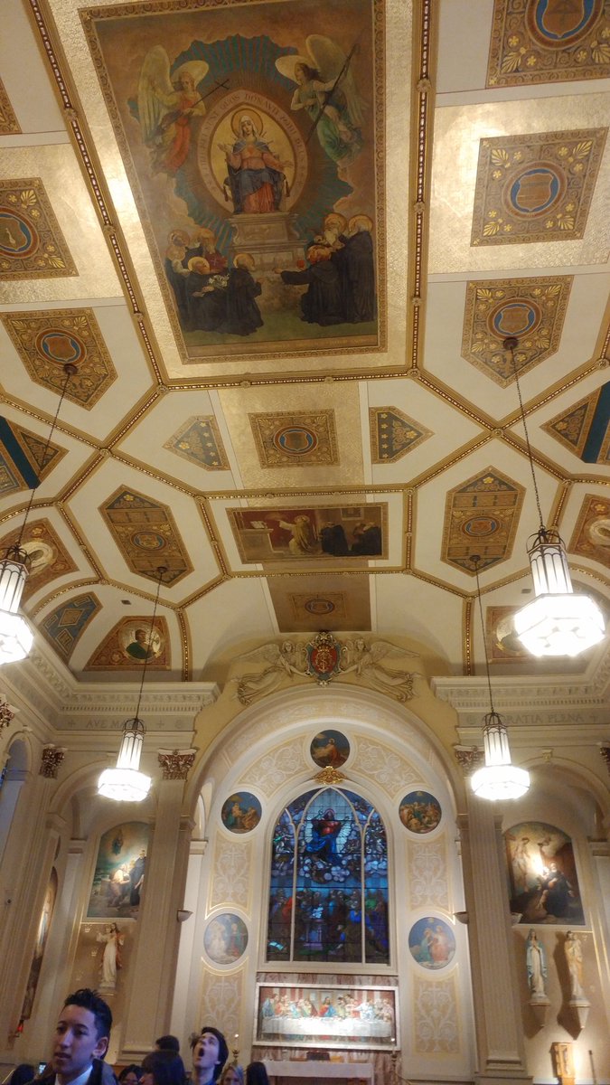 crowellj17's tweet photo. It was early morning mass for these future world leaders in the first Italian Catholic church in Chicago...instilled with the Word of the Lord to prepare for the busy day ahead. God bless. #crusaderstakechicago @HCDSB @Principal_AHS https://t.co/3PY8mBLHxJ