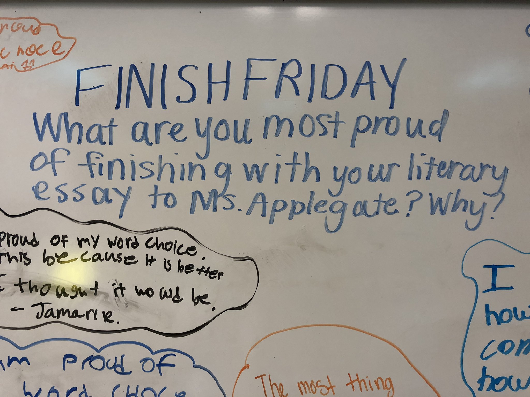 Emily Childs Na Twitteru What Are You Most Proud Of Finishing In Your Literary Essay Mssabers Whiteboardquestion Literaryessay Studentreflection We Gave A New Purpose To Our Literary Essay And Have Decided To