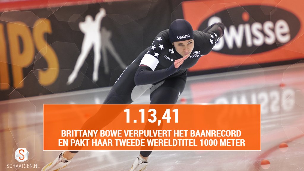Meevoelen kussen sturen schaatsen.nl on Twitter: "Uitslag WK Afstanden 1000 meter vrouwen: 🥇  Brittany Bowe 🥈 Vanessa Herzog 🥉 Nao Kodaira &gt;&gt;  https://t.co/1mbekYPPYW #schaatsen #WorldSpeed #WKAfstanden  https://t.co/m2nri53TmD" / Twitter