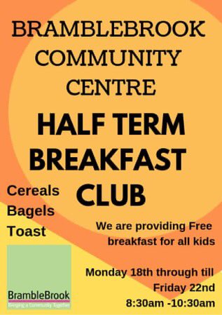 CcBramblebrook's tweet photo. Please share 🙌🏻 we’d love to see as many families as possible enjoying a breakfast 🍽 @DerbyCPTeam @DerbyHomes @AbbeySNT @DerbySoundRadio  @DerbyCA @BBCDerby @asdaderby @derbyshire_live @UpbeatUpdates @LivewellDerby @derbyshire_live https://t.co/TawUhuPqhd