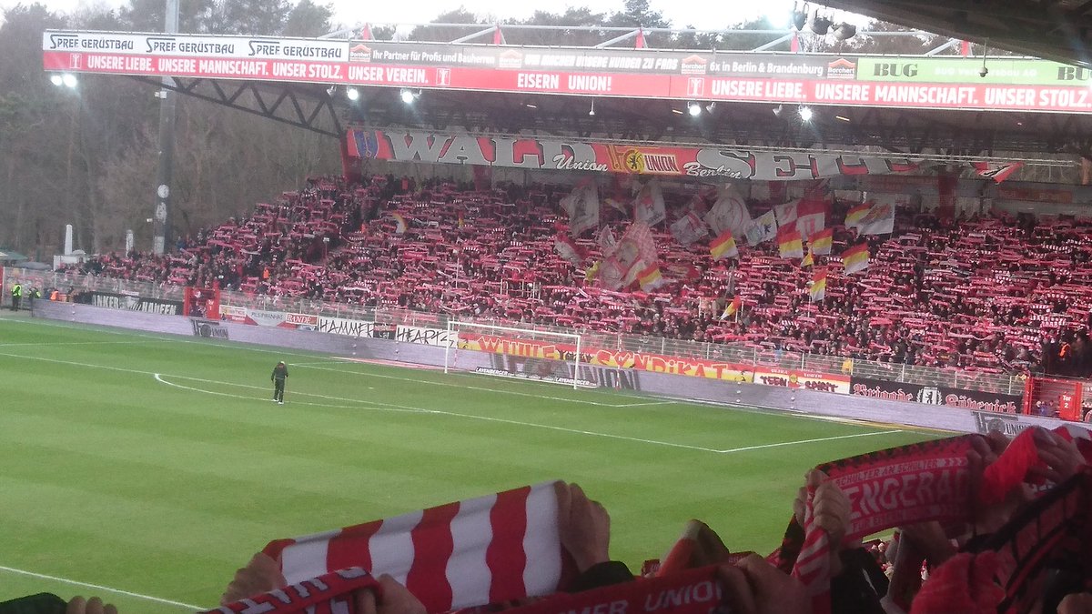 MortenKEspersen's tweet photo. Debut som groundhopper i 2.Bundesliga #fcunion #FCUSVS #fussballgott #eisernunion https://t.co/v6Uafvv24n