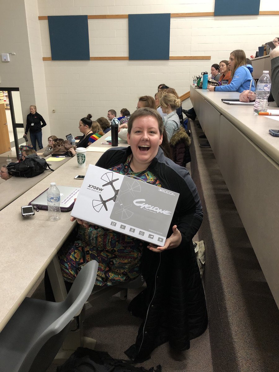 EdCampFoxValley's tweet photo. Newest drone pilot! https://t.co/2GqoEffTqJ