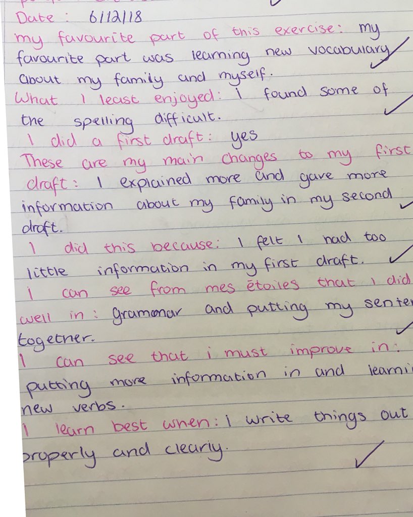 JCFrench11's tweet photo. Working on drafting, reflecting and redrafting with first years @AnneGrills @mariaharney @GillEducation #jcfrench 😍🇫🇷🇫🇷😍🤗 https://t.co/dbOB7r5kqk
