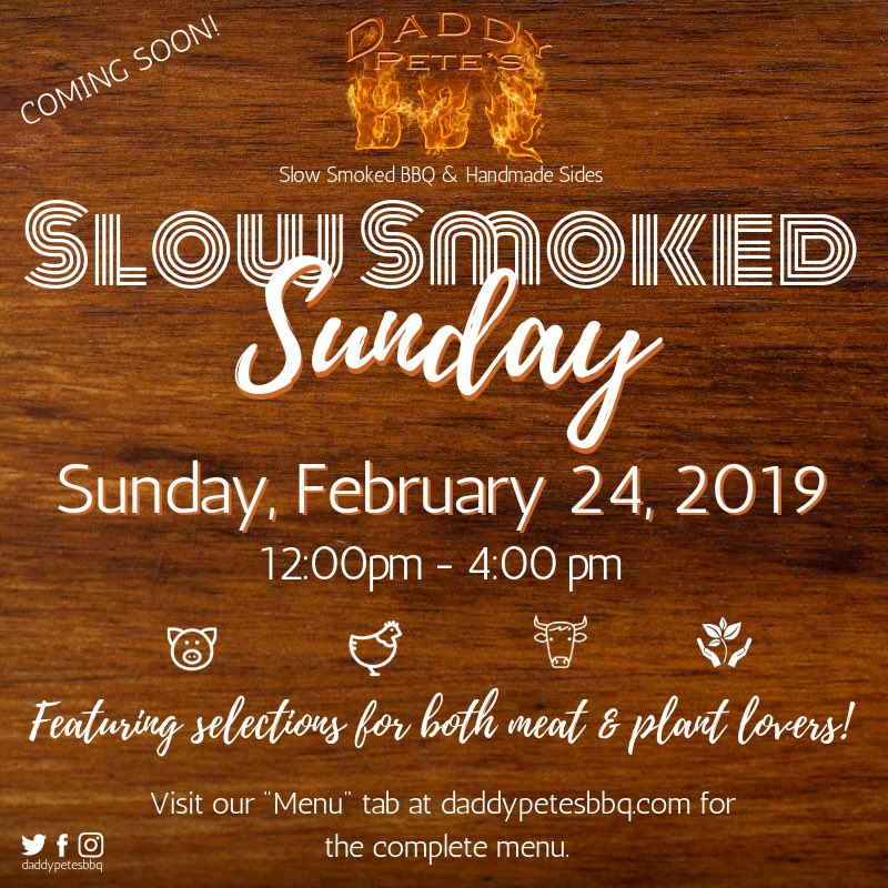 We now have the fixin's for a #PlantBasedHotMess! Are you Plant Curious? Dip your toe in the water &amp; try our #DaddyPetesBBQ Smoked #ImpossibleBurger. 🍔 Coming soon: #SlowSmokedSunday!  The menu is not yet uploaded to our website, but stay tuned!  #VeganGR