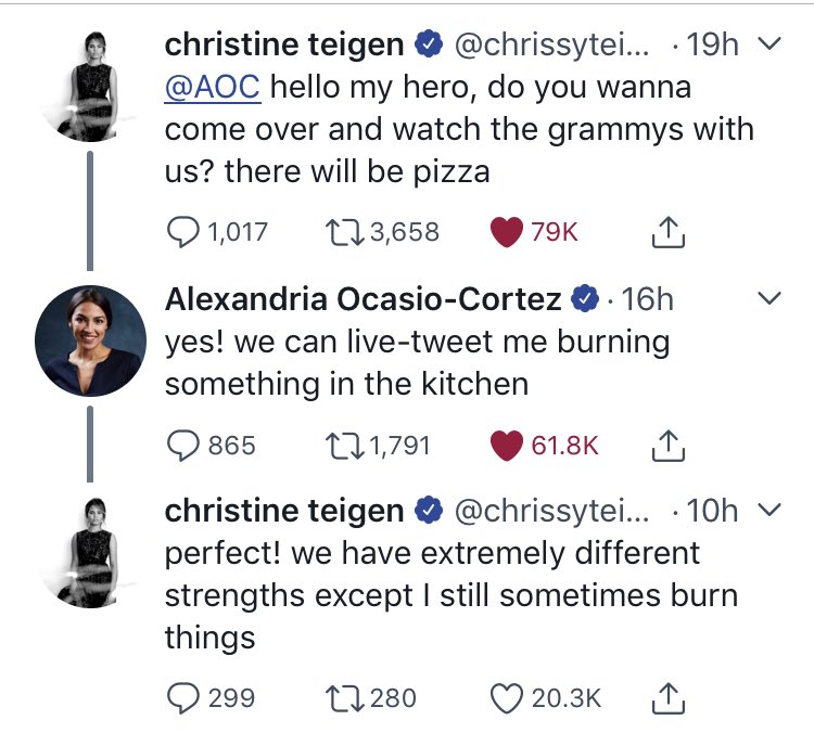 jaynieparrish's tweet photo. Two powerful Twitter worlds are joining forces. 🤗 
I was waiting for this to happen. And since I have to wait until April for The Avengers this #TwitterBowl is perfect. Hmm, what if @iamcardib chimes in? @chrissyteigen @AOC https://t.co/SrLBLEVjSn