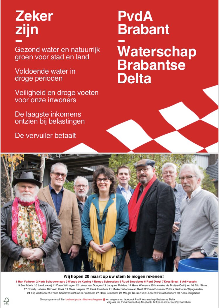 ZekerZijn van Rubust watersysteem #klimaatbestendig campagne #waterschapsverkiezingen en #provincialestaten