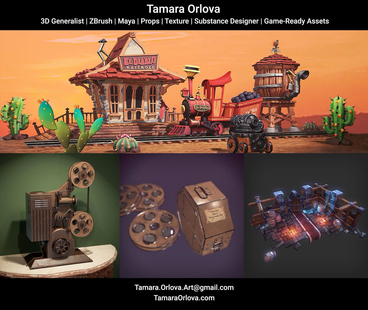 Can't wait to visit #SPARKFX2019 conference and it's career fair! I will be looking for a 3D Generalist position in Vancouver 😉 
🎨TamaraOrlova.com
📩Tamara.Orlova.Art@gmail.com

#Zbrush #Maya #SubstancePainter #SubstanceDesigner #3dcoat #gamedev #3dmodeling #texturing
