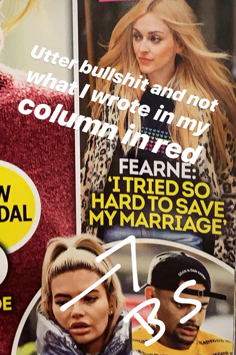 Fearnecotton's tweet photo. Utter bullshit. My marriage is wonderful and also perfectly normal which involves the odd argument. The actual article I wrote in RED magazine does not include this ‘quote’ 
For my step children who are old enough to read magazines this is confusing. https://t.co/Do70UkZa3K