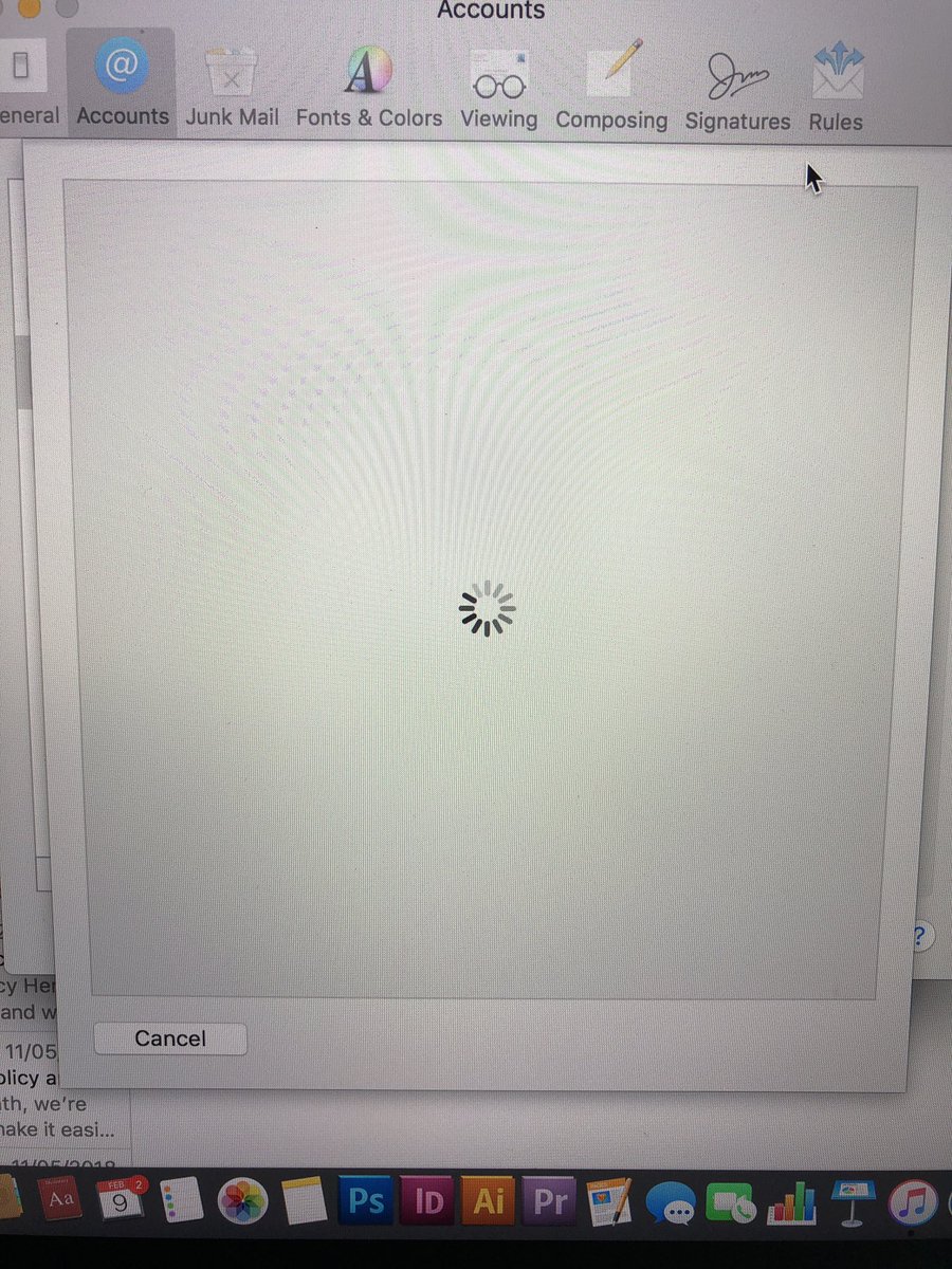 savzen's tweet photo. @gmail This is what I get when I try to add my account. For hours now. https://t.co/fmUyVyZkyK