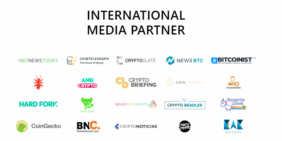 Neo_Blockchain's tweet photo. We are thrilled to partner with so many excellent medias and Youtubers for the upcoming #NEODevCon2019! Check out the latest update about speakers and agenda. Secure your spots now! #ContiNEO #blockchain 
https://t.co/UV3hKsnIdD https://t.co/45geG8Tgk9