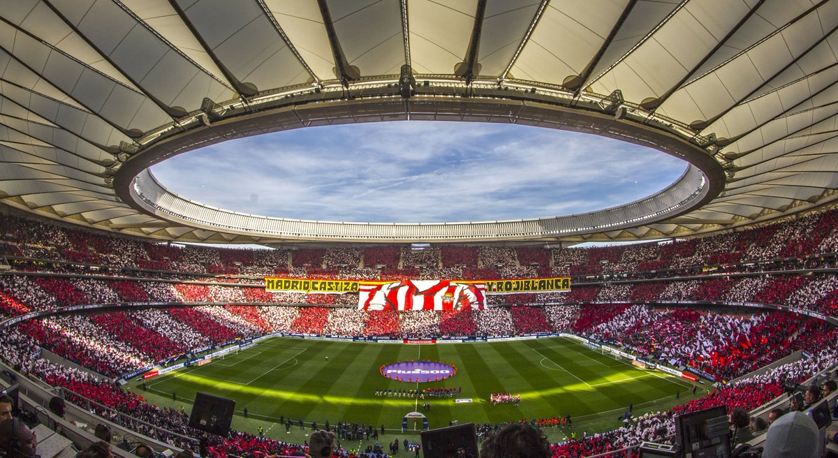 Atletico De Madrid A Spectacular Mosaic Made Up Of 68 000 Flags Painted The Wanda Metropolitano Red White We Celebrated The 80th Anniversary Of The Birth Of Atletico Aviacion Today S