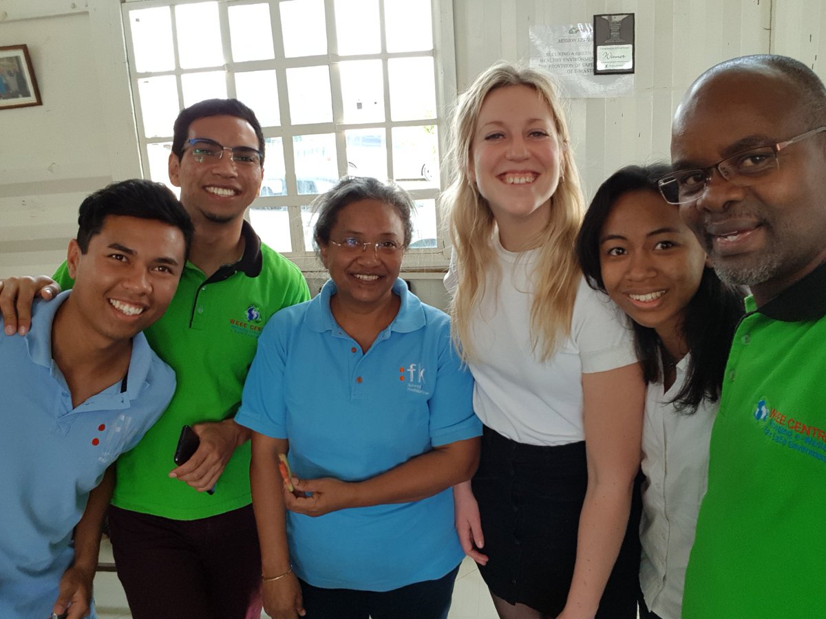 hannah__markus's tweet photo. Yesterday @maggsis and I met our Kenyan and Malagasy partners in @TheWEEECentre and Vohitra Sarl. Both organisations are doing groundbreaking work on #ewaste in Africa! @Norecno #SDG11 #SDG12 #SDG13 https://t.co/XmaIvp8hTG