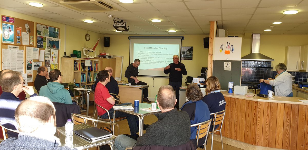Thank-you to all our wonderful volunteers who attended our RYA disability awareness course today. Your work to make our community more accessible really does make a difference. #sailabilty #disabledsailing <a href="/rya/">RYA</a>