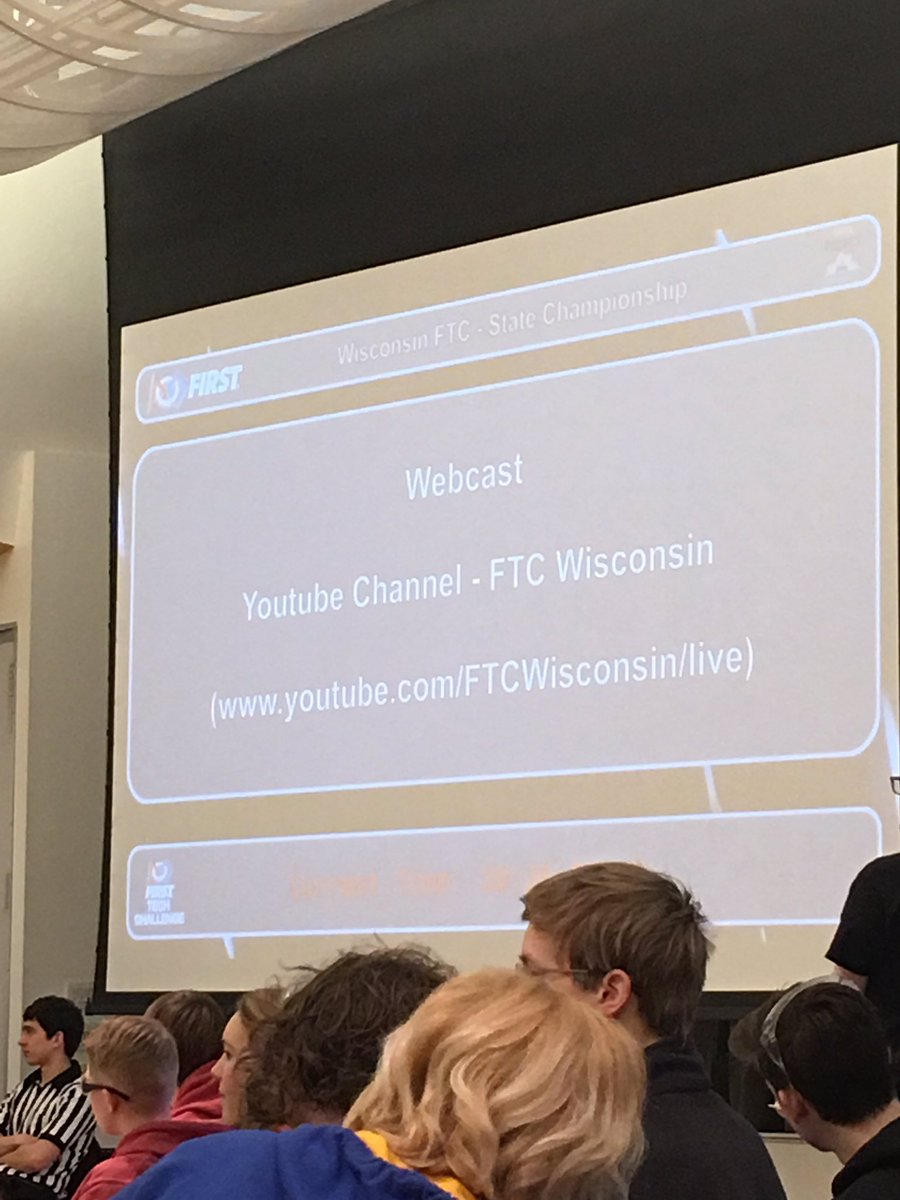 Check out the live stream for today’s state championship! youtube.com/FTCWisconsin/l…