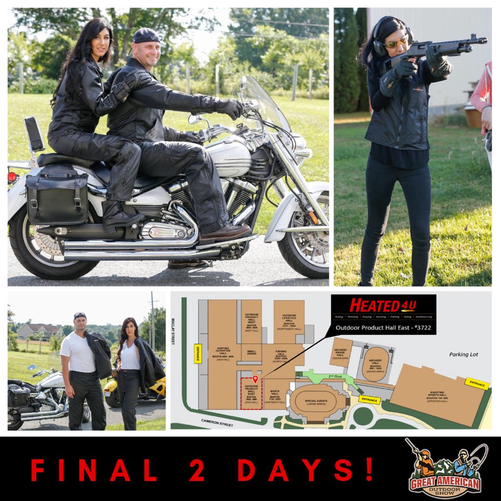 heated4u's tweet image. Last chance to visit us this weekend @NRA_GAOS! Stop by booth 3722! We will not be at the Bike Show in Timonium. Get your motorcycle gear up in Harrisburg, PA!
#GAOS2019 #LiveTheAdventure #FeelTheWarmth #heatedclothing #motorcycle #powersports #hunting #fishing #boating #outdoors