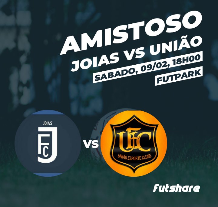 JoiasFC's tweet photo. Hoje vamos a campo contra a forte equipe do União EC!!! #brilhajoias https://t.co/mqobCuUMXw