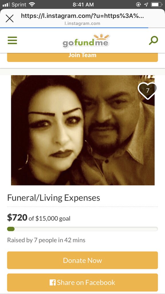 Last night, was one of the most tragic nights of my life. I lost both parents parents within the same minute. 💔 We are asking for help with their funeral arrangements. There is a GoFundMe account in my bio. Please anything will truly help. Please help my mom and help my dad.