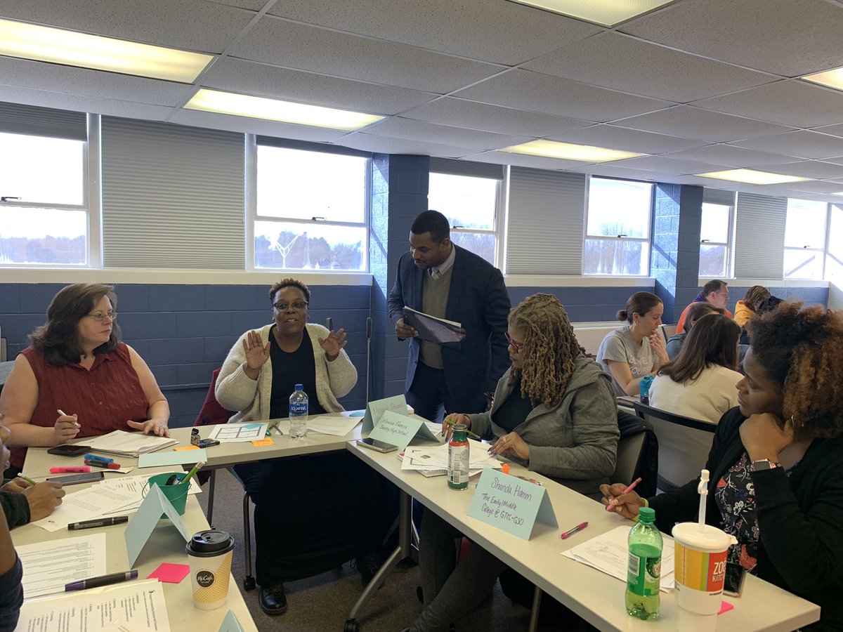 jenarberg's tweet image. On Saturdays, we do math. Packed house of @GCSchoolsNC Math 1 teachers working on linear and exponential functions. Makes my 💜 happy. #mathforeveryone