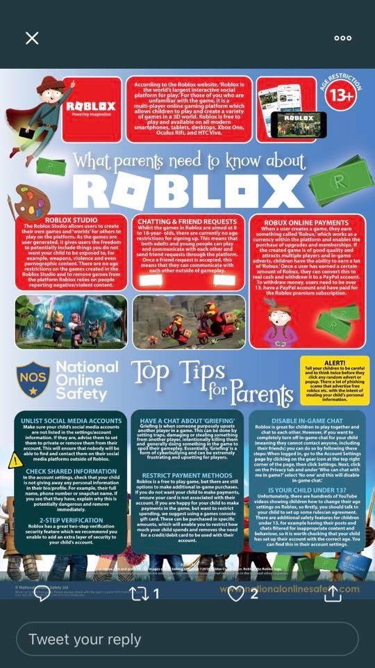 Willingdon Community School On Twitter Roblox Has An Age Rating - roblox account age