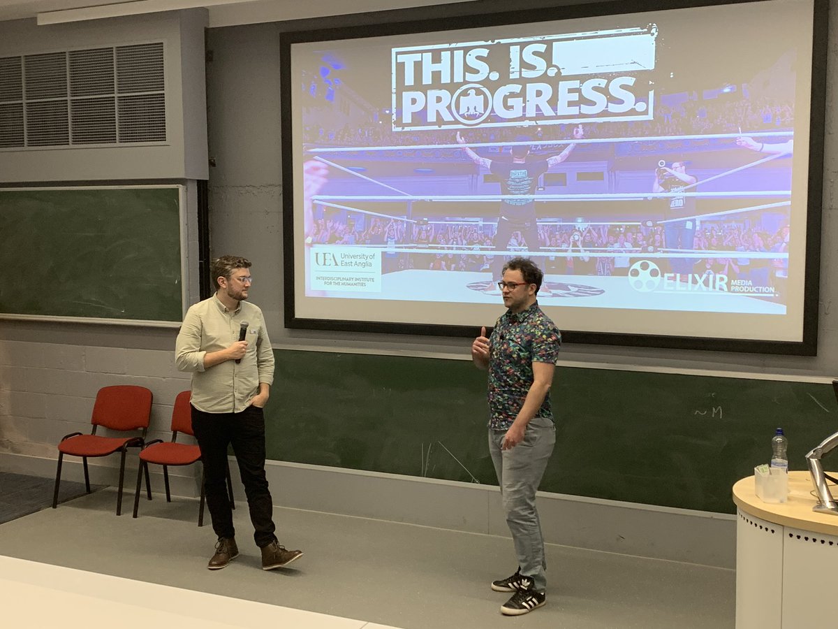 BBCNorfolk's tweet image. Norfolk is a hotbed of wrestling films at the moment. 

Coming up after 5pm we hear from @ElixirMediaProd about @PROGRESSdocu. 
@TheTomPhillips hosted a Q&amp;amp;A and screening at @uniofeastanglia recently.