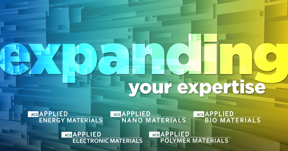 ACS Applied Energy Materials (@acs_aem) on Twitter photo The materials research field is growing, and so is our portfolio! Expand your expertise with free access to the January issues of the 5 <a href="/ACS_AMI/">ACS Applied Materials & Interfaces</a> specialty journals throughout 2019: acspubs.co/7mAq30nD3FO The materials research field is growing, and so is our portfolio! Expand your expertise with free access to the January issues of the 5 <a href="/ACS_AMI/">ACS Applied Materials & Interfaces</a> specialty journals throughout 2019: acspubs.co/7mAq30nD3FO