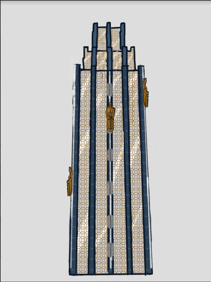 RescuePartyFilm's tweet photo. Check out the concept and modeling progress on one of the many art deco skyscrapers in Rescue Party! #rescueparty #3Danimation #3Dmodeling #conceptart #indiefilm #studio208 https://t.co/dz1cbwKqsZ