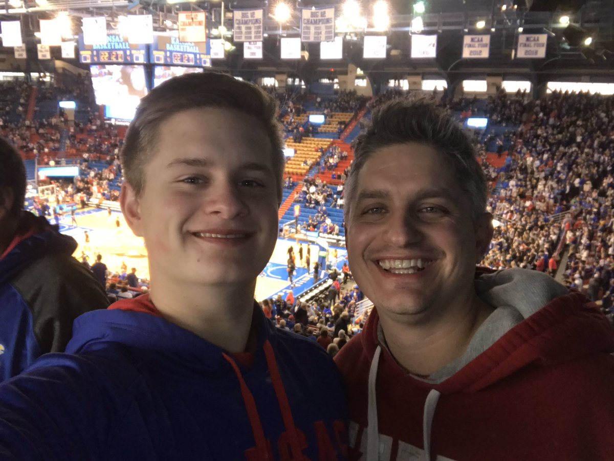 JimmyOverman's tweet image. First visit to Allen Fieldhouse! Dream come true!! #KUfanpix