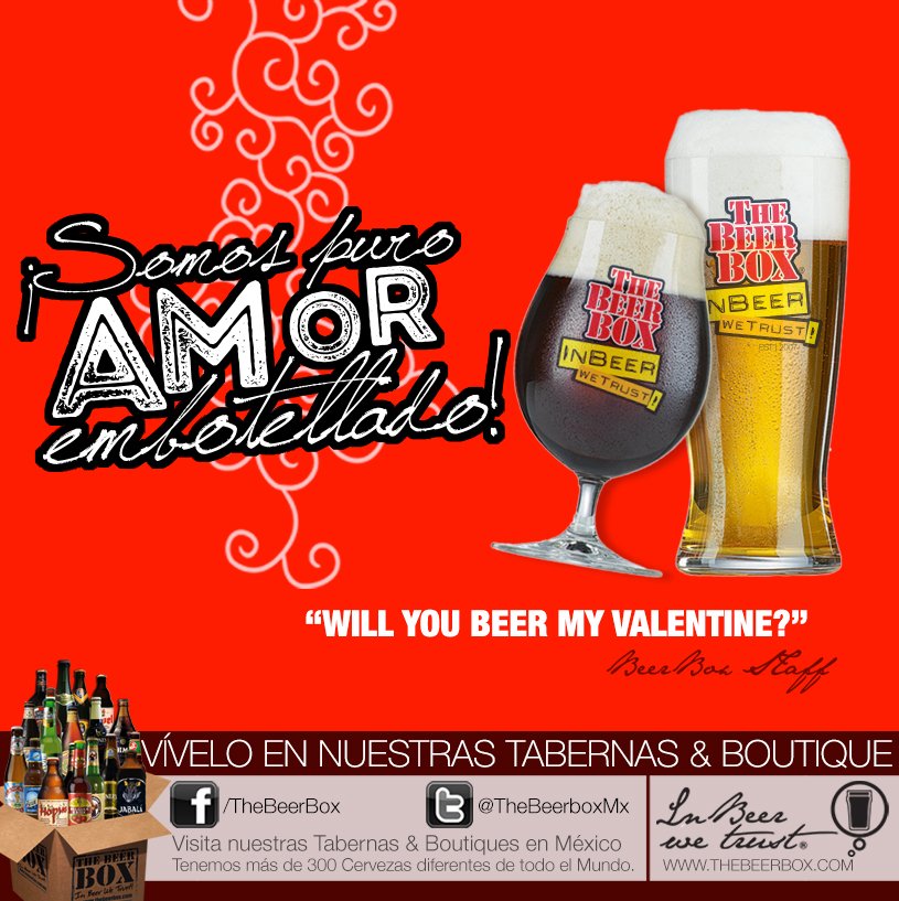 TheBeerBoxMx's tweet image. Enamórate de tus sentidos... #desrrobotízate