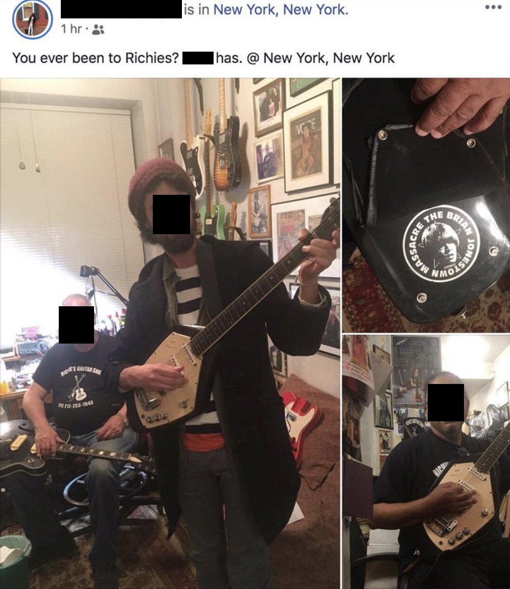 Brian Jonestown Massacre Guitar Stolen In 05 Located Through Facebook Post The Future Heart
