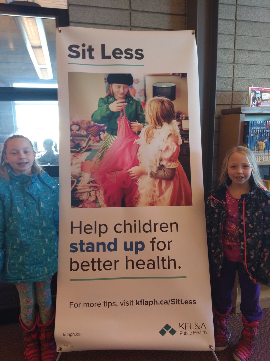 ModernMomsLife's tweet image. Swimming, groceries, library: done. Now we're home for lunch.

Found my girls on a poster for #SitLessKFLA @KFPL! 
#ygk #momlife