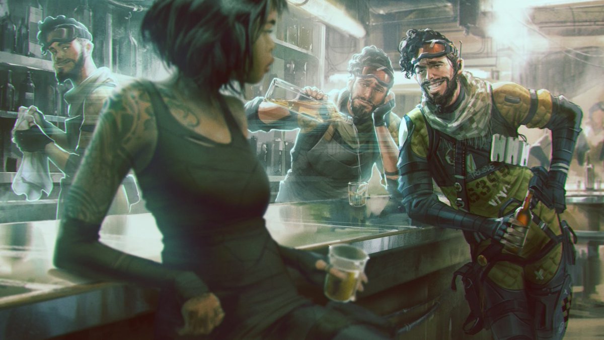 Chris Grant Very Wholesome Lmao The Concept Art For Apex Legends Rules Bangalore Fights In Cool Space Wars Gibraltar Literally Saves Children Mirage Horny T Co Uqvns7rh54