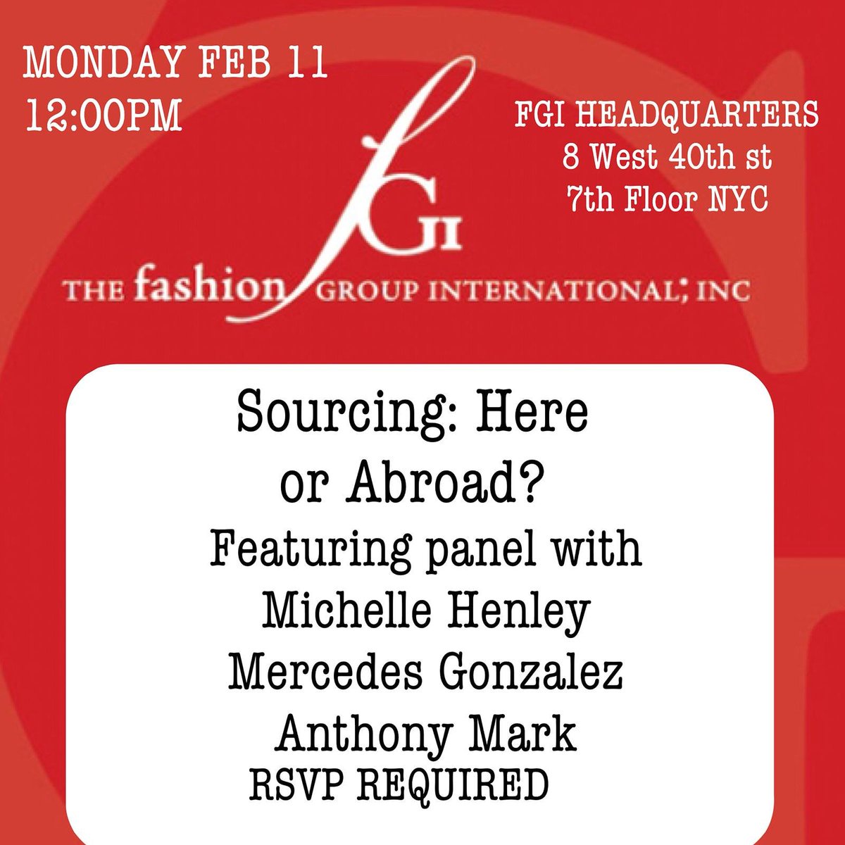 MercedesGPC's tweet image. Back from Las Vegas and on to the next one.... #fashiongroupinternational Panel discussion on sourcing overseas. 
Free to the public must RSVP.

#emergingdesigner #fgi #sourcing #factories #hongkong #fashiindesigner ,#startupfashion #fashionbusiness #fashionbusinessconsultant