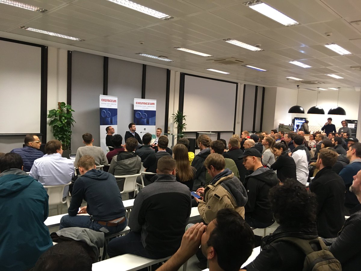 Out at the <a href="/coinscrum/">Coinscrum | 1st UK Bitcoin Community '12</a> meet up tonight with <a href="/TheBlueMatt/">Matt Corallo 🟠</a> and <a href="/jeremyrwelch/">Jeremy Welch</a> speaking