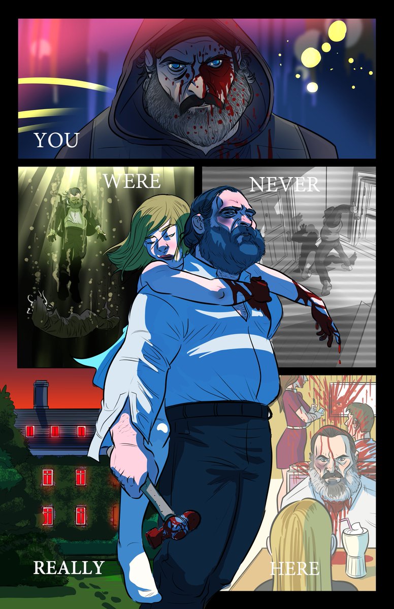 Love this You Were Never Really Here-inspired comic by <a href="/matsuyacreative/">Matsuya Creative</a>.