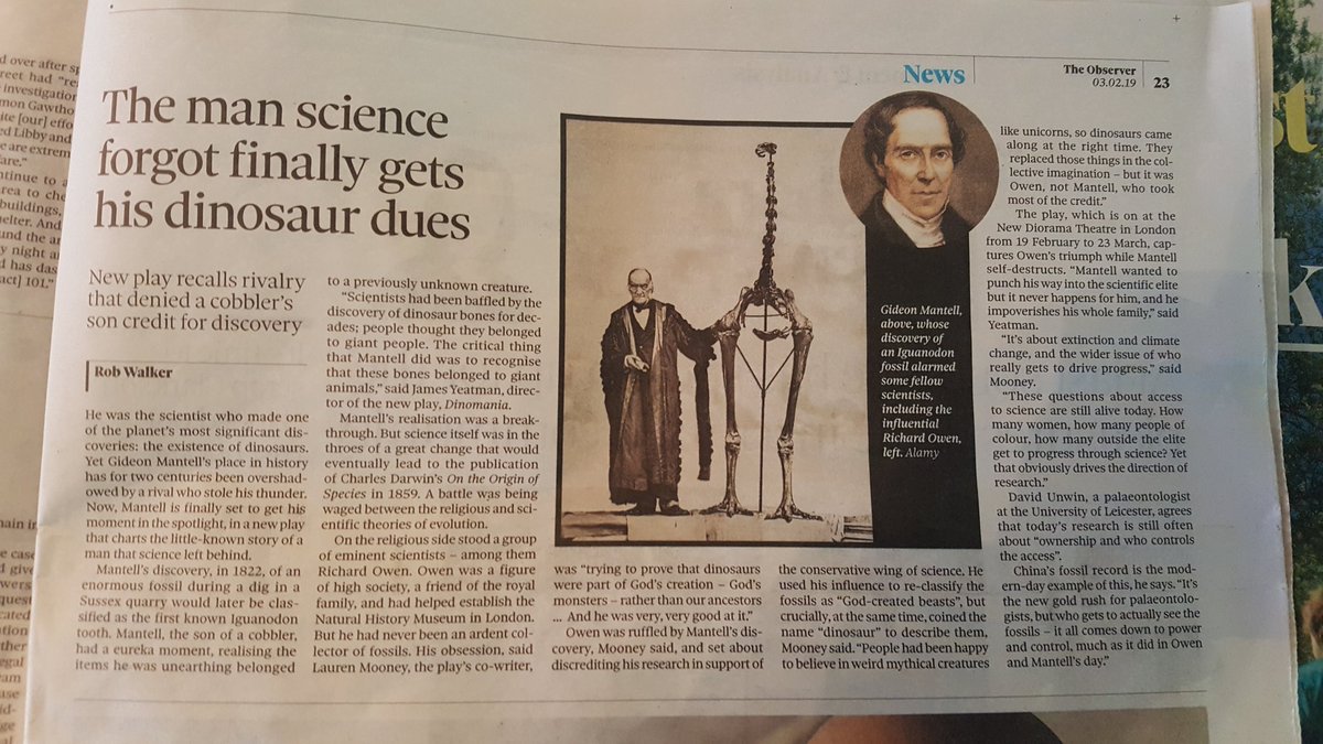 newdiorama's tweet photo. Brilliant article @guardiannews for @Kandinskyonline's DINOMANIA. 

"The man science forgot finally gets his dinosaur dues." Opens 19 February. 

🎟 &amp; 🦕: https://t.co/rECIJXVPGW https://t.co/kuG3yj69u5