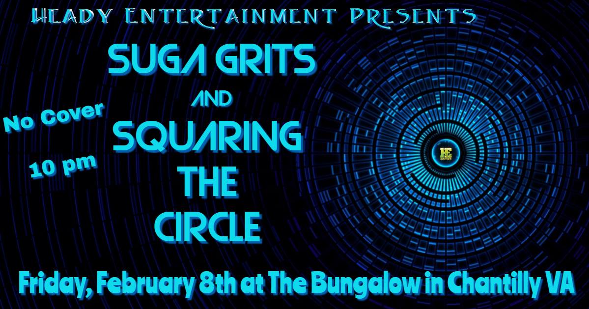 TOMORROW!!! We're returning to #TheBungalow w/@STC_Bmore! #sugagrits #toosweet #stc #squaringthecircle #bringthefunk #squaringthegrits #livemusic #concert #funk #funkmusic #soul #soulmusic #jam #jamband #groove #groovy #fridaynight