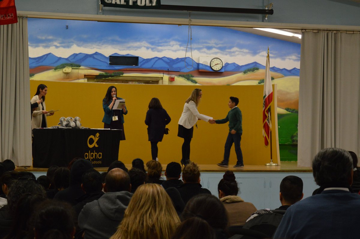 alphaschools's tweet photo. Every achievement no matter how big or small is worth celebrating. We honored students at both Alpha: Cindy Avitia High School &amp; Alpha: José Hernández School for doing well on interim assessments, making Dean's List and Honor Roll, and more! #AlphaPS #GoJags #DreamBigPenguins https://t.co/hPJNf3DquI
