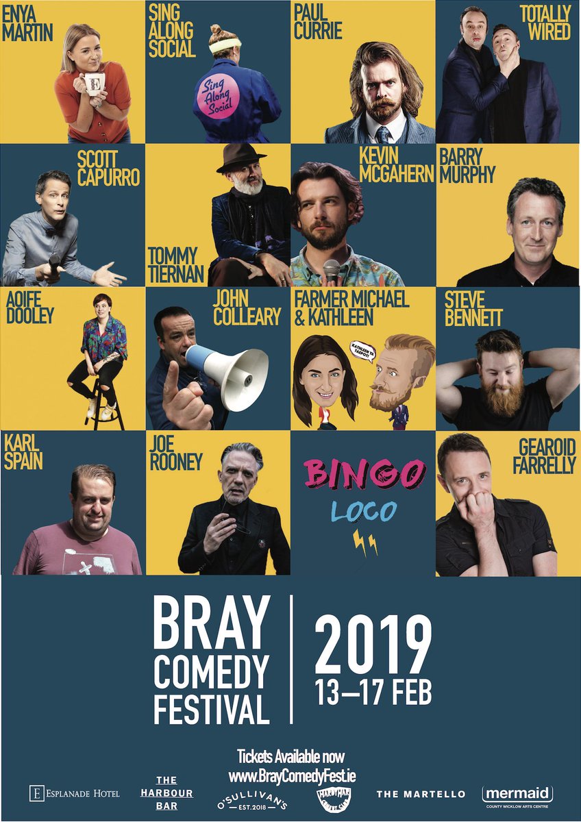 Bray Comedy Festival (@braycomedyfest) on Twitter photo Pre-Sale tickets of Paul Currie (<a href="/PeeVeeSee/">Paul Victor Currie</a>) & Guests on 14 Feb is SOLD OUT! There will be limited standing w/restricted view being sold on the door.
Also, Enya Martin <a href="/Gizalaugh/">Enya Martin</a> - on 16 Feb is also SOLD OUT!
Plenty more great shows still on sale - Less than a week to go! Pre-Sale tickets of Paul Currie (<a href="/PeeVeeSee/">Paul Victor Currie</a>) & Guests on 14 Feb is SOLD OUT! There will be limited standing w/restricted view being sold on the door.
Also, Enya Martin <a href="/Gizalaugh/">Enya Martin</a> - on 16 Feb is also SOLD OUT!
Plenty more great shows still on sale - Less than a week to go!