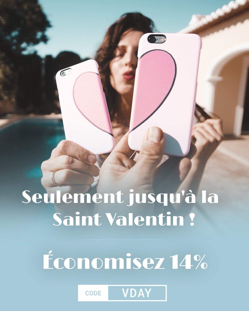 caseableFR's tweet image. Jusqu'à la Saint-Valentin, vous pouvez économiser 14 % et offrir des cadeaux à vos proches ! ❤️