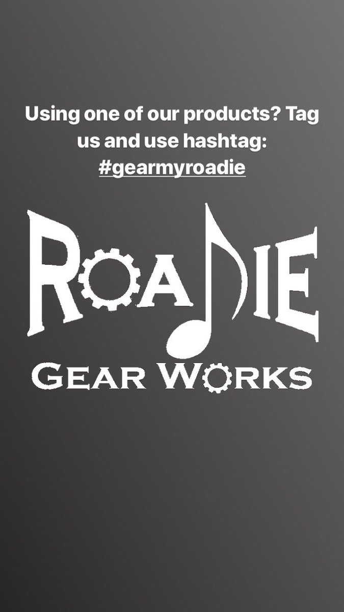Using our products? Tag us and use hashtag #gearmyroadie