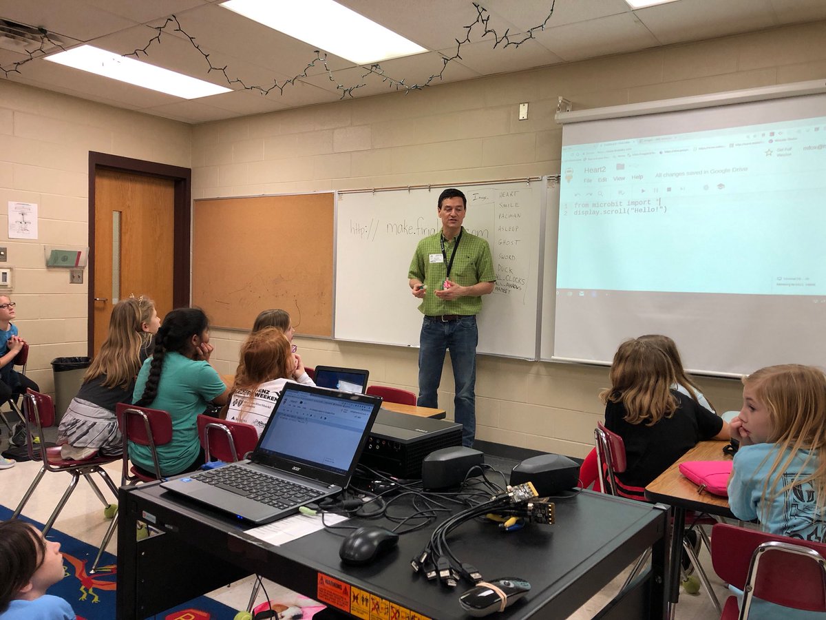 greystoneelem's tweet photo. Having a great day learning how to code in Python with FiriaLabs! Thank you David Ewing for coming and showing us how much fun the Internet of Things can be! Firia Labs- we are so thankful for how you support our community!@FiriaLabs https://t.co/JV7vie4sn3