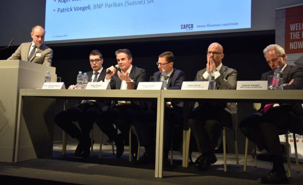 Vontobel's tweet image. “Vontobel is digitizing the whole #CustomerJourney: Own the #ClientInterface, create #platforms, bring together clients and service producers”. Roger Studer, Head of IB, am #Banking &amp;amp; #Finance Forum in #Zürich. #FinTech #Digitalisierung #Zukunft #Innovation @Vontobel_HeadIB