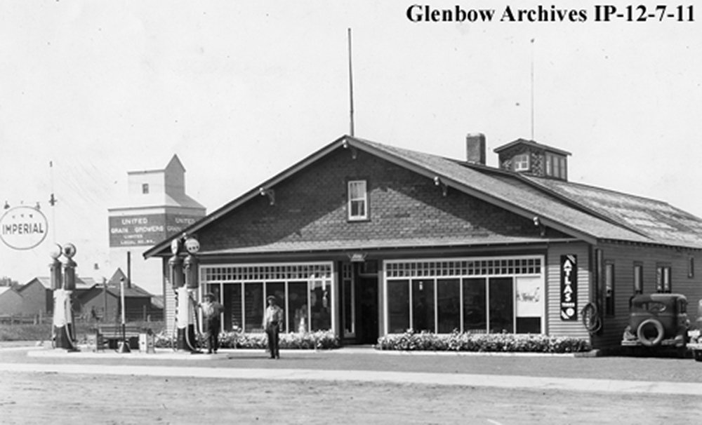 Throwback Thursday – Imperial Oil service station in Sedgewick circa 1930s. #TBT