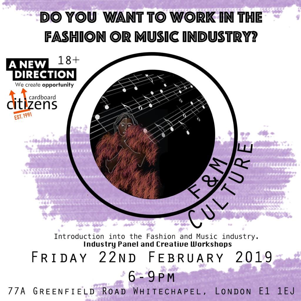 AlwaysWorkingPR's tweet photo. Do you want to work in the music industry or fashion industry?

Make sure you participate in the first F&amp;M Culture panel and creative workshops!
Gain valuable insight into the industry world of fashion and music.
Aspiring DJ?...Aspiring fashion designer? https://t.co/FXk1UKZtav