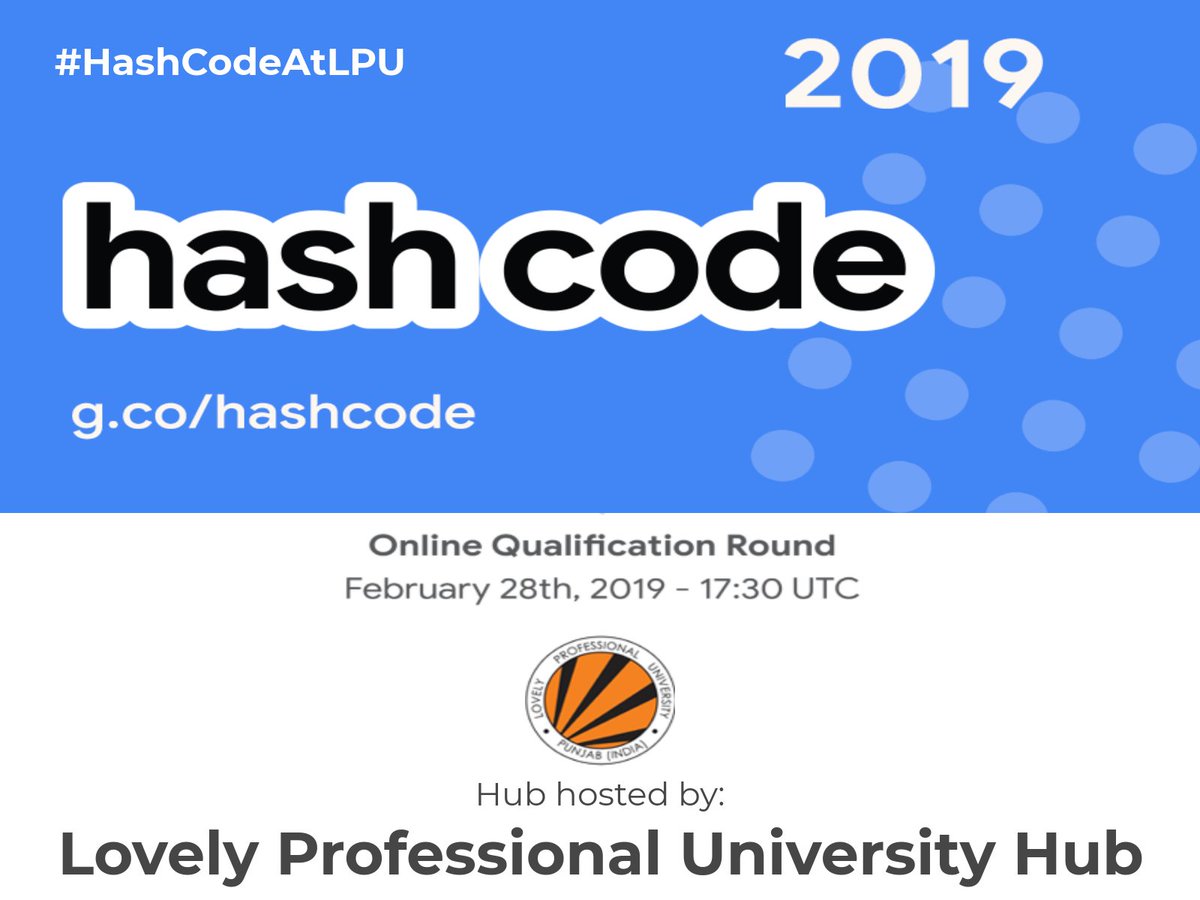 iamspathan's tweet image. Are you up for the challenge? 
#HashCodeAtLPU
@lpuuniversity @Google #hashCode #challenge #codingwithgoogle 
#BiggerThanEver