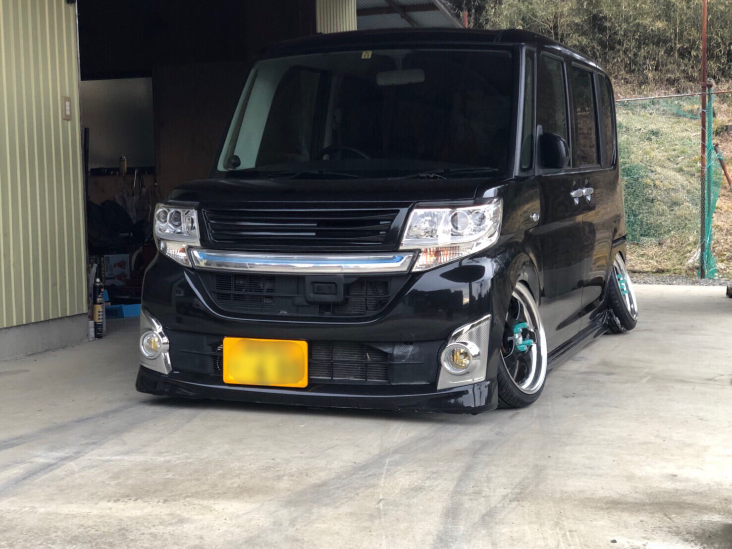 Body Works ちび鬼 つい最近製作させていただいた足回り 怒涛の鬼キャン ちび鬼 新型0 17度可変アクスル もちろん車高2段階 そしてトー角も調整式 車高調ブラケットキャンバー調整式加工 こちらは10度オーバー仕様 広島ちび鬼 ちび鬼 タント