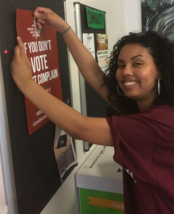 canadianmv's tweet photo. Throwback Thursday! Our interns spreading the word about #GOTV2018! Interested in joining the team and maybe applying to be an intern in 2019, come on board!
#Muslimvote #ONpoli #Ontario https://t.co/ejSsg8pxdy