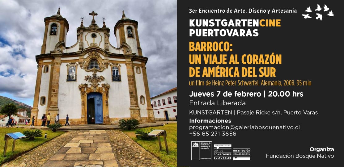 Hoy Cine 🎥"Barroco, un viaje al corazón de América del Sur" (Alemania, 2008) 95 minutos.
Dirección: Heinz Peter Schwerfel.
Un recorrido en la búsqueda de las raíces de la identidad cultural de un continente: el Barroco Latinoamericano.